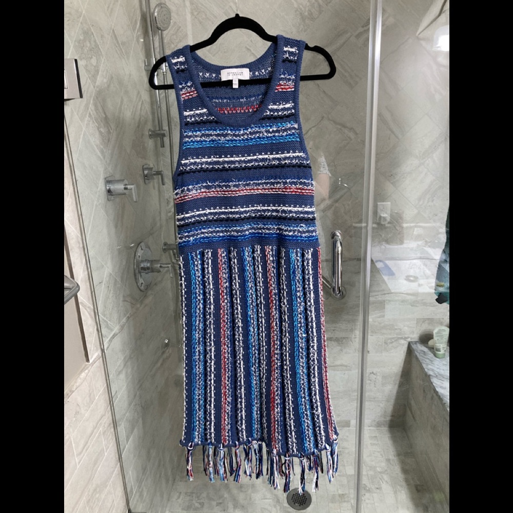 Derek Lam 10 Crosby Tassel Fringe Dress 10 NWOT